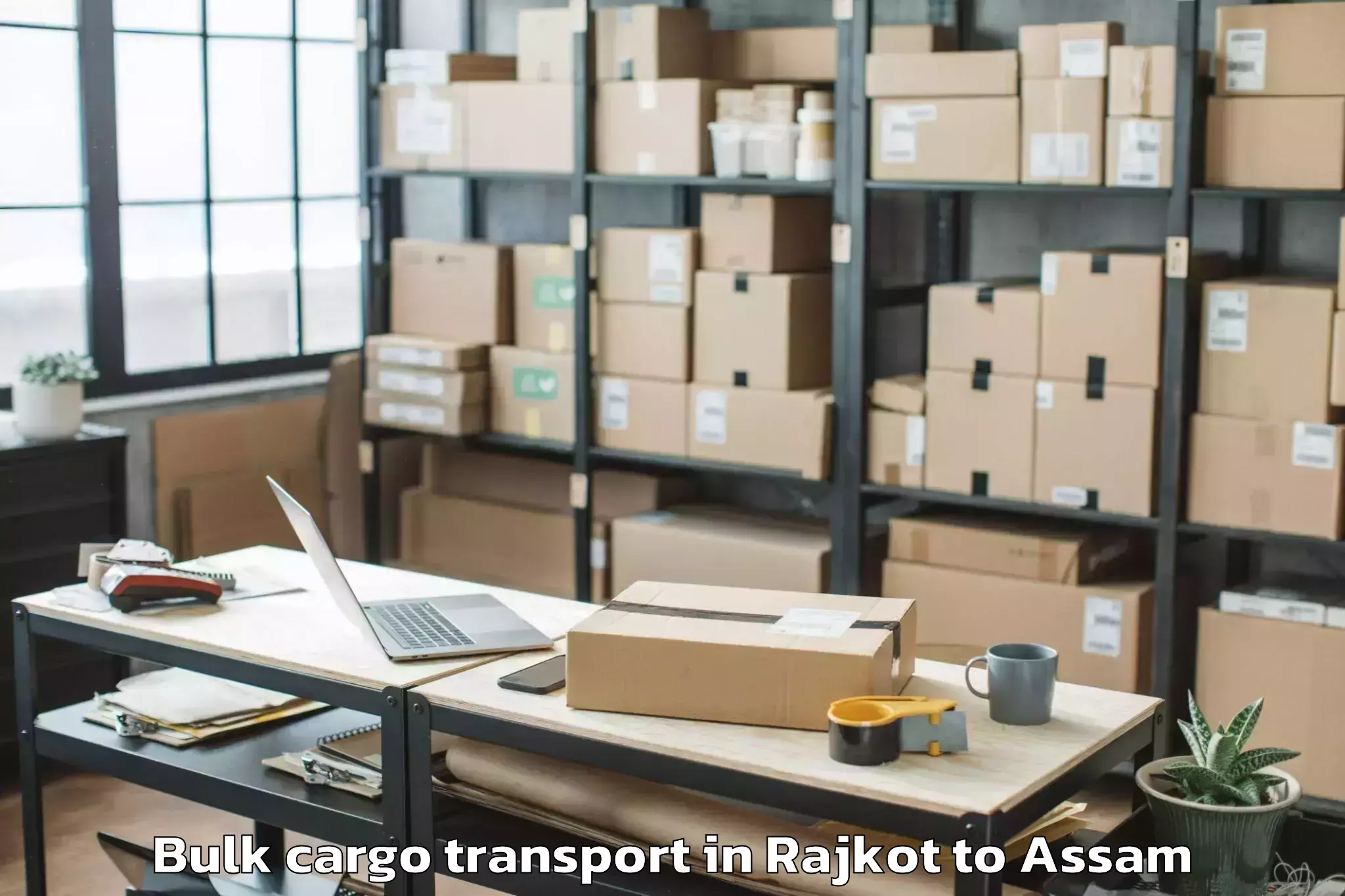 Hassle-Free Rajkot to Chenga Bulk Cargo Transport